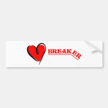 Briseur de coeur autocollant pour voiture