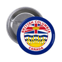 BRISTISH COLUMBIA, CANADA BUTTONS