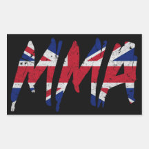 Bristish Flag MMA Sticker