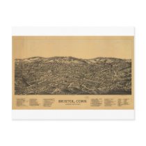 Bristol Connecticut in 1889 Postcard