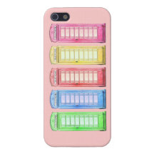 brithish colourful phone booths iPhone 5 cases