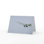 British Airways Concorde on final descent, Ottawa, Greeting Cards