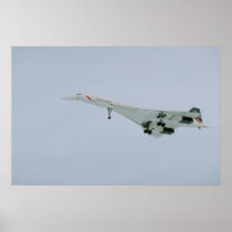 British Airways Concorde on final descent, Ottawa, Poster