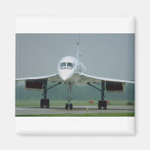 British Airways Concorde, on taxi way Fridge Magnets