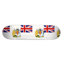 British Antarctic Territory, Antarctica flag Skate Deck