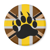 British Bear Pride Flag Refrigerator Magnets
