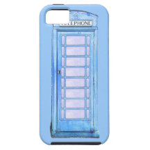 British blue phone booth iphone case iPhone 5 cover