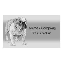 British Bulldog Business Card