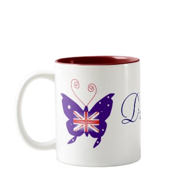 British Butterfly Diva Mugs by Shoppe
