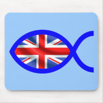 British Christian Fish Symbol Flag