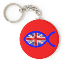 British Christian Fish Symbol Flag