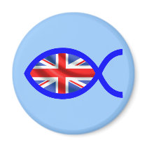 British Christian Fish Symbol Flag