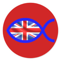 British Christian Fish Symbol Flag