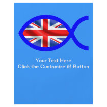British Christian Fish Symbol Flag