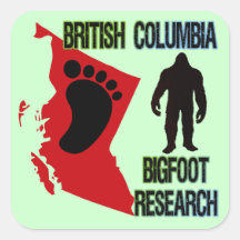 British Columbia Bigfoot Research Stickers