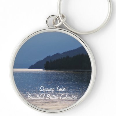 British Columbia Canada Shuswap Lake Keychains by JayneLogan
