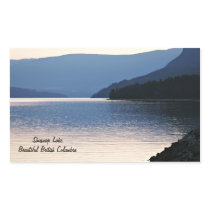 British Columbia Canada Shuswap Lake Rectangle Stickers