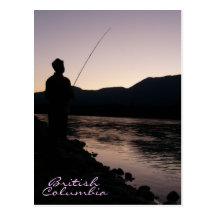 British Columbia Fishing on the Fraser River Postcards