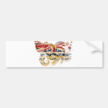 British Columbia Flag Bumper Stickers