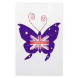 British Diva Butterfly Personalized Stationery