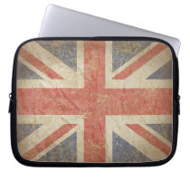 British Flag Distressed laptop sleeves