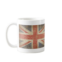 British Flag Distressed Coffee Mug