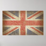 British Flag Distressed Poster