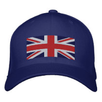 British Flag Great Britain Side Logo Union Jack Baseball Cap