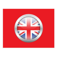 British Flag in Orb Postcard
