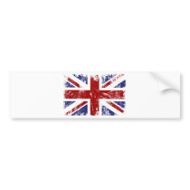 British Flag Punk Grunge Bumper Stickers