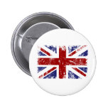 British Flag Punk Grunge Pinback Buttons