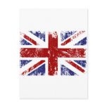 British Flag Punk Grunge Post Card
