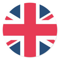 British Flag Round Sticker