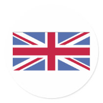 BRITISH FLAG ROUND STICKERS