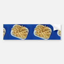 British fried chips bumper stickers