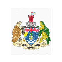 British Indian Ocean Territories Coat Of Arms Gallery Wrap Canvas