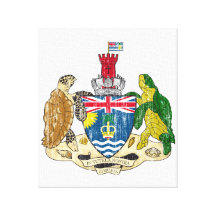 British Indian Ocean Territories Coat Of Arms Canvas Prints