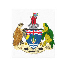 British Indian Ocean Territories Coat Of Arms Gallery Wrapped Canvas