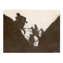 British Infantry Assault Postcards