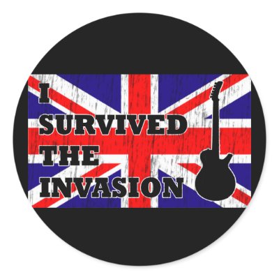 British Invasion Sticker by oldrockerdude