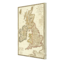 British Isles 10 Stretched Canvas Print
