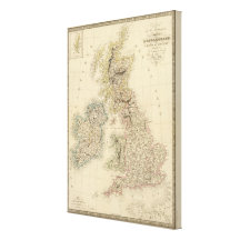 British Isles 2 Stretched Canvas Prints