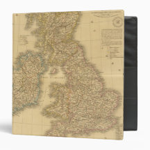 British Isles Map 3 Ring Binder