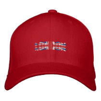 British Lions style Union Jack flag London Logo Embroidered Baseball Cap