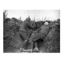 British Machine Gunners Postcard