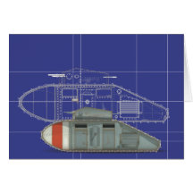 British Mark 1 Tank Greeting Cards