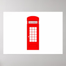 British Phone Booth Poster