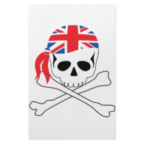British Pirate Personalized Stationery