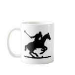 British Polo Sport Horse Player Silhouette Ponies Coffee Mugs