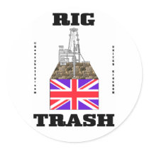 British Rig Trash,Oil Field Trash,North Sea,Oil Stickers
